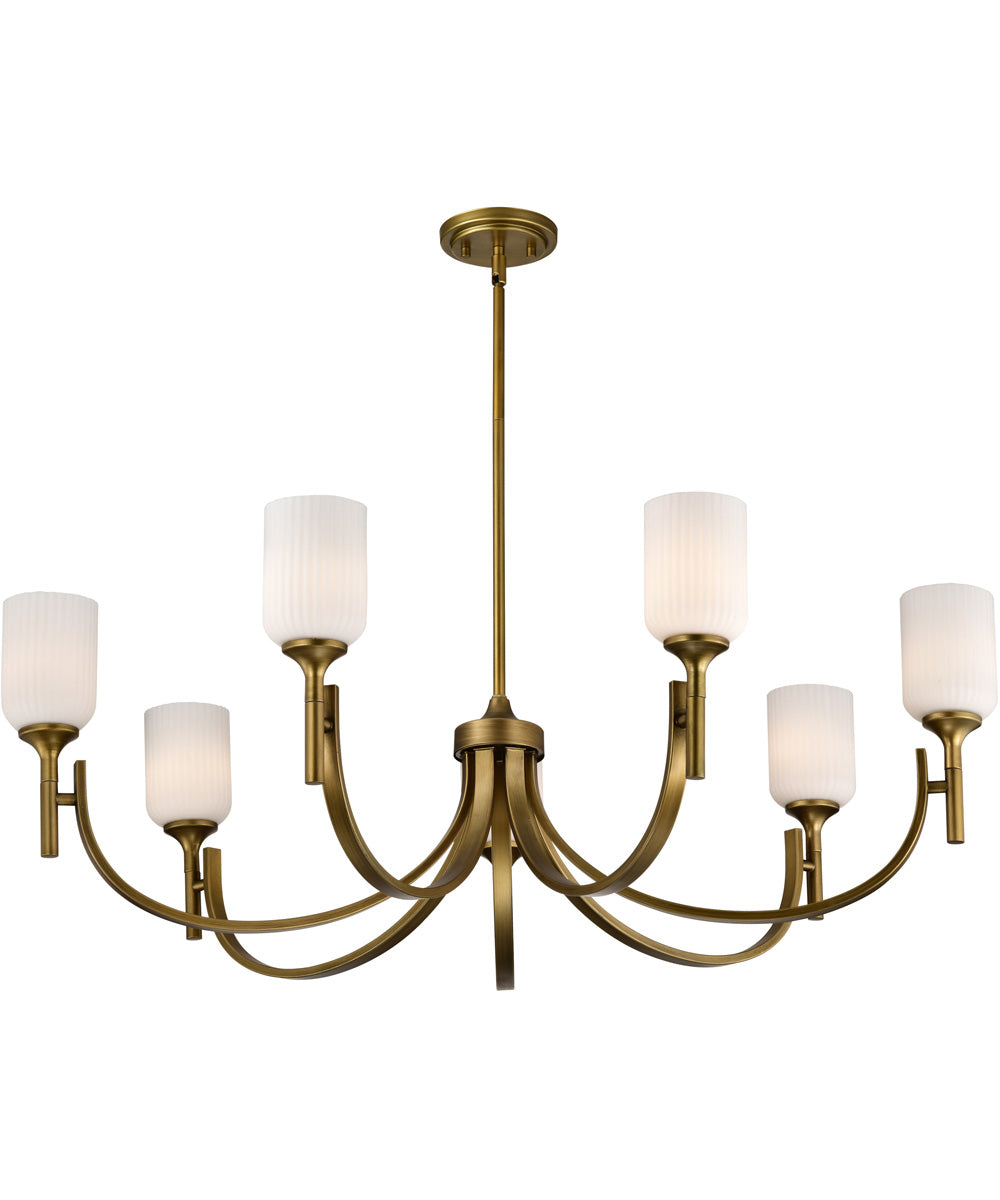 Solara 7-Light Chandelier Natural Brass