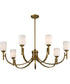 Solara 7-Light Chandelier Natural Brass