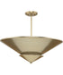 Pinellas 25 in. 4-Light Flush Mount Soft Gold
