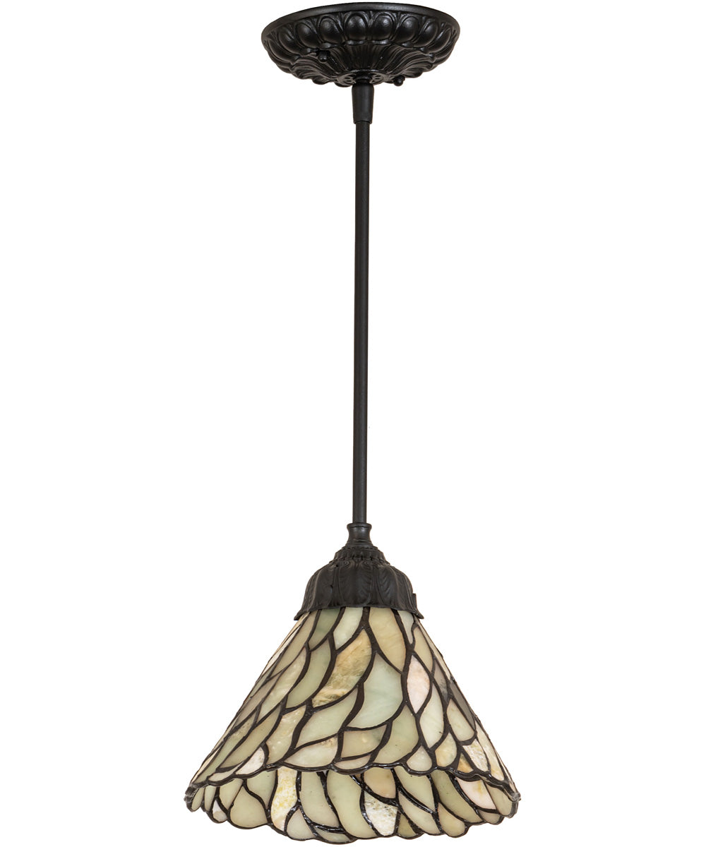 8" Wide Willow Jadestone Mini Pendant Light