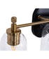 Council 3-Light Lighting Flat Black/Satin Brass