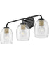 Percy 3-Light Medium Three Light Vanity in Black