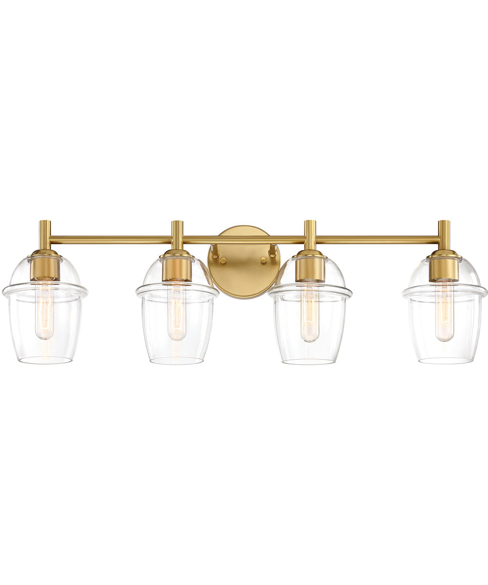 Summer Jazz 4 Light Vanity Brushed Gold