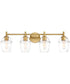 Summer Jazz 4 Light Vanity Brushed Gold