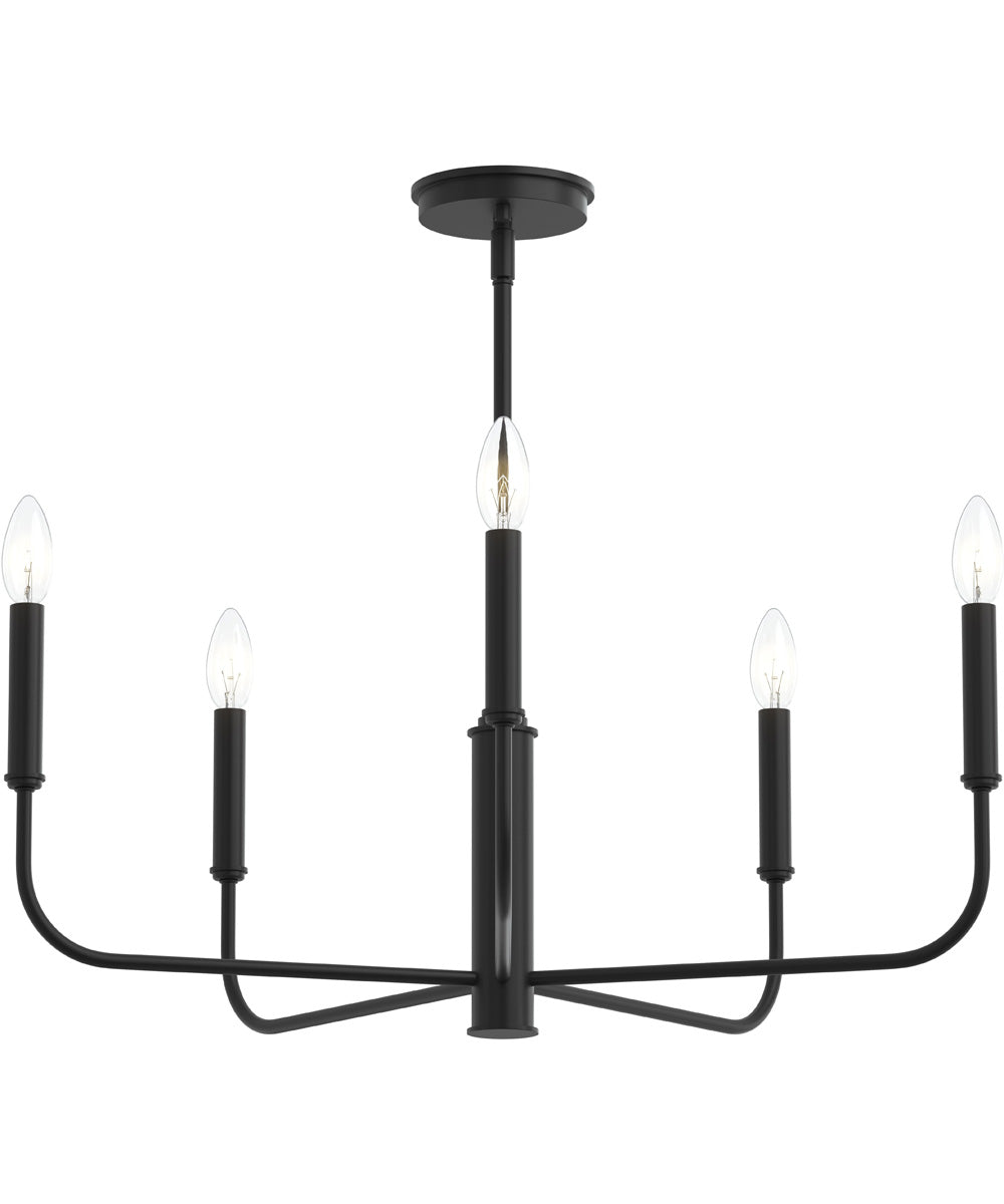 Reines 5-Light Medium Chandelier Matte Black