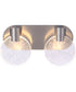 Glisten 2-Light Lighting Brushed Polished Nickel