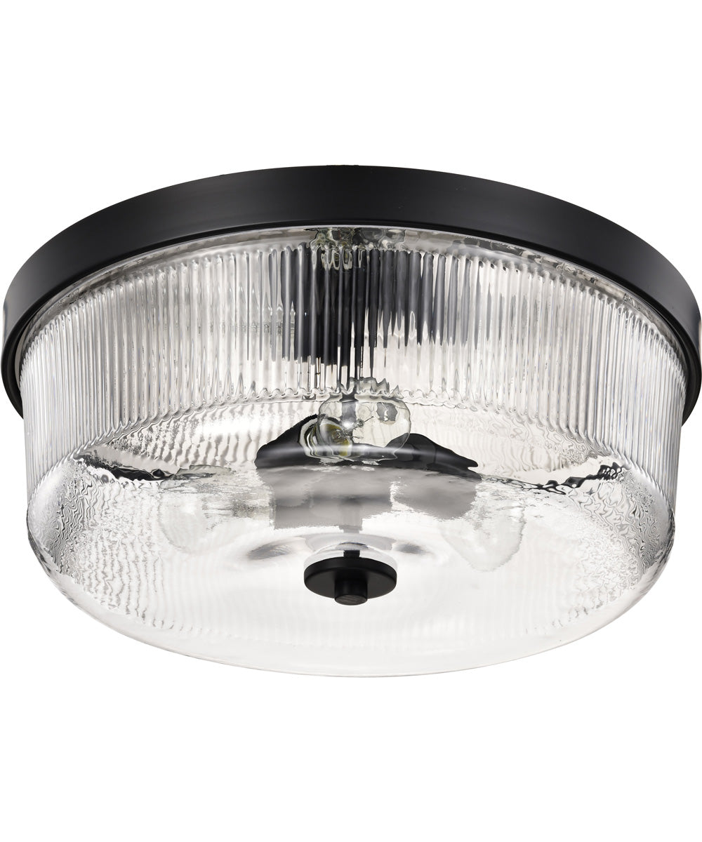 Grayson 3-Light Close-to-Ceiling Matte Black