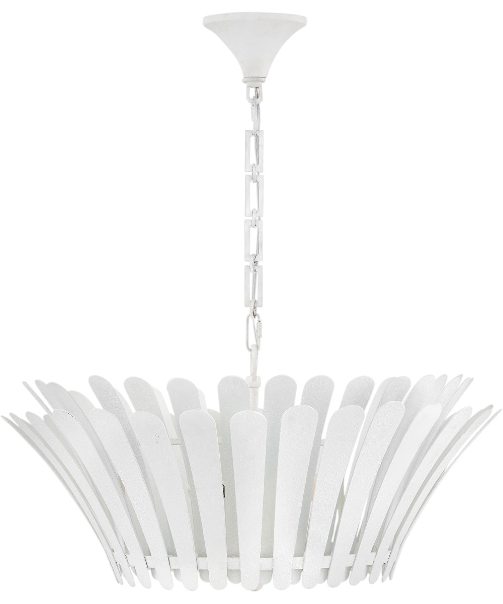 Reina 3-Light Medium Tapered Chandelier in Textured Plaster
