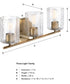 Haven 3 Light Vanity Old Satin Brass
