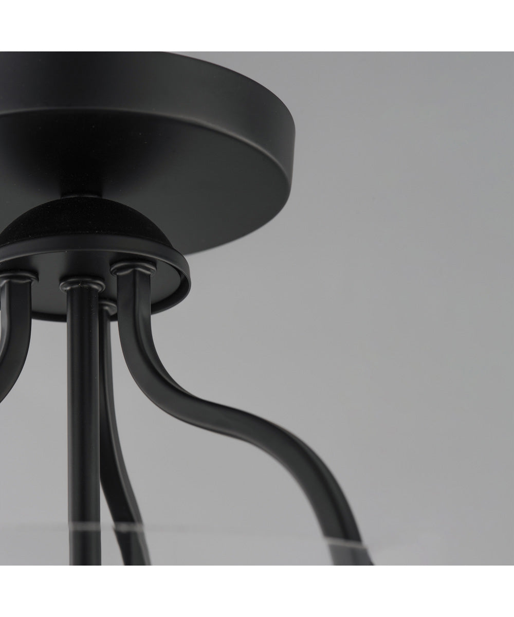 Bellmore 1-Light Pendant/Semi Flush Black