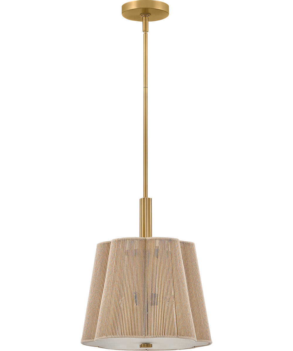 Sasha 3-Light Medium Pendant in Lacquered Brass