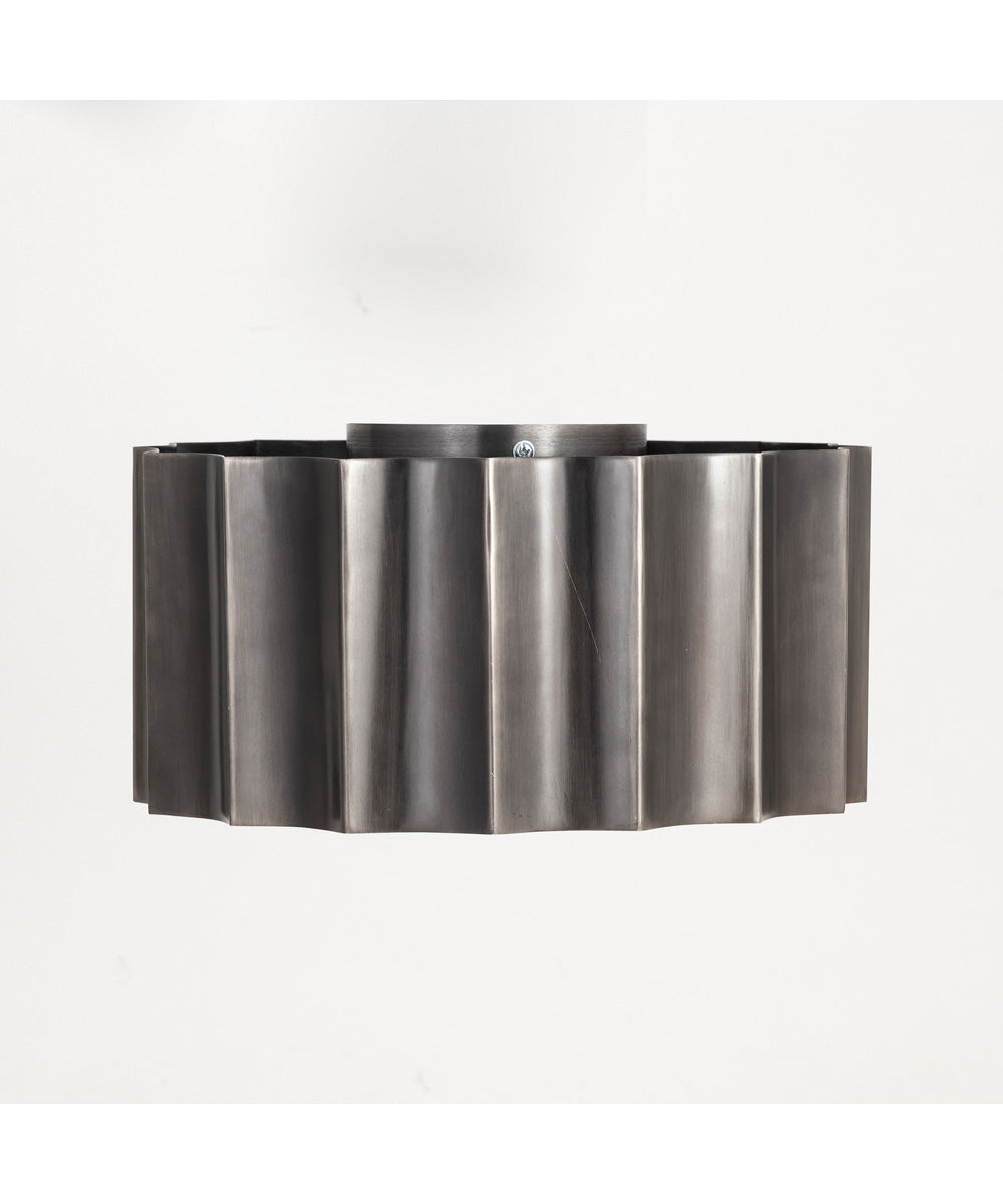 Allegra Flush Mount Gunmetal / Gold