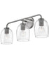 Percy 3-Light Medium Three Light Vanity in Antique Nickel