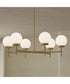 Rigsby 6-Light Medium Chandelier Brushed Gold