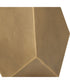 Comet Geometric Bronze Accent Table