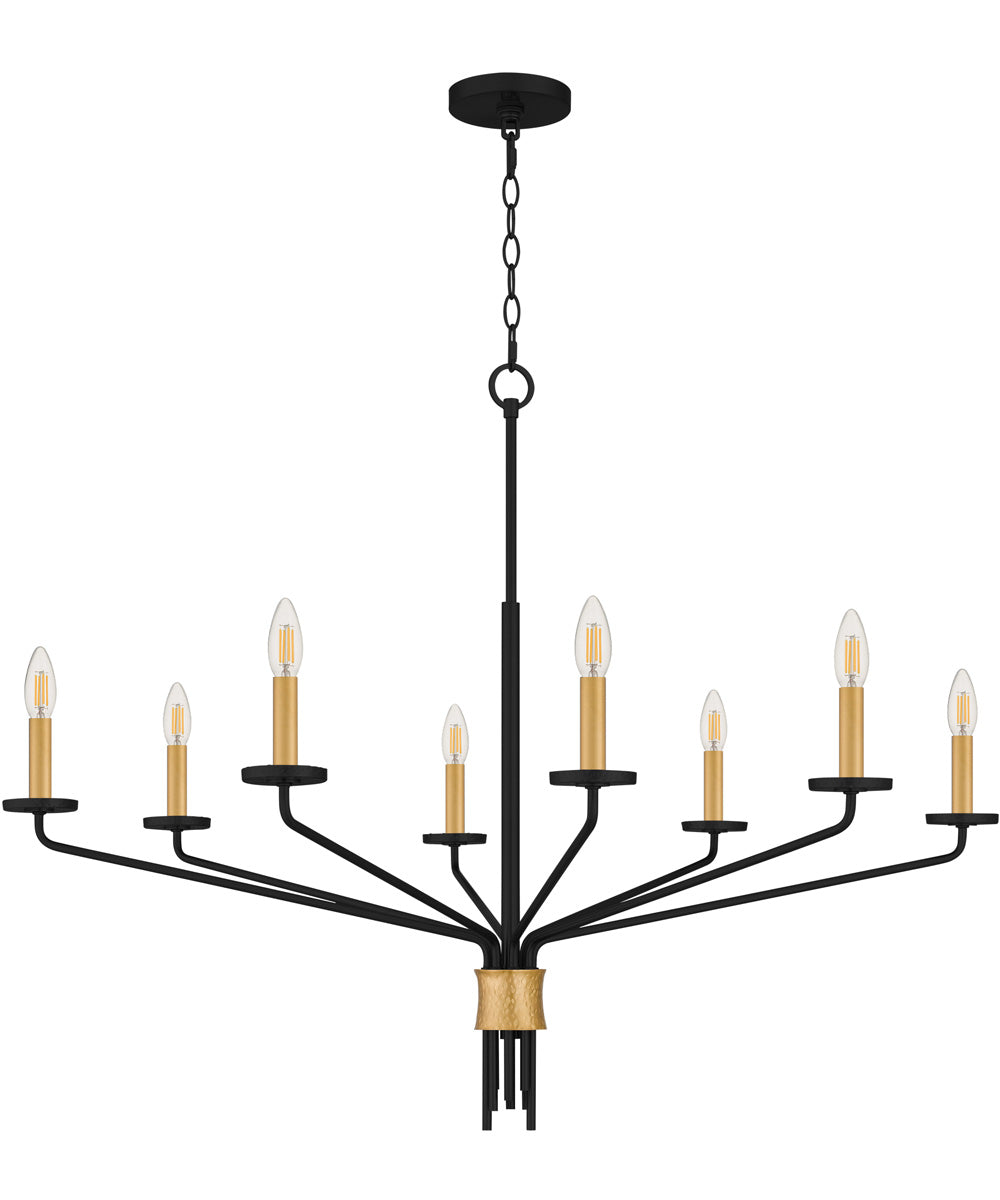 Alexander 8-light Chandelier Matte Black