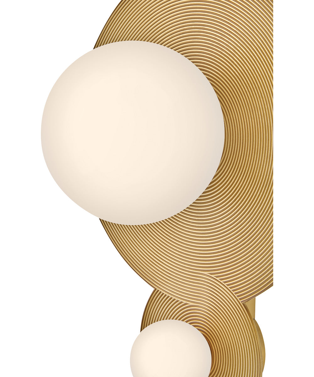 Rhea LED-Light Small LED Vanity in Heritage Brass