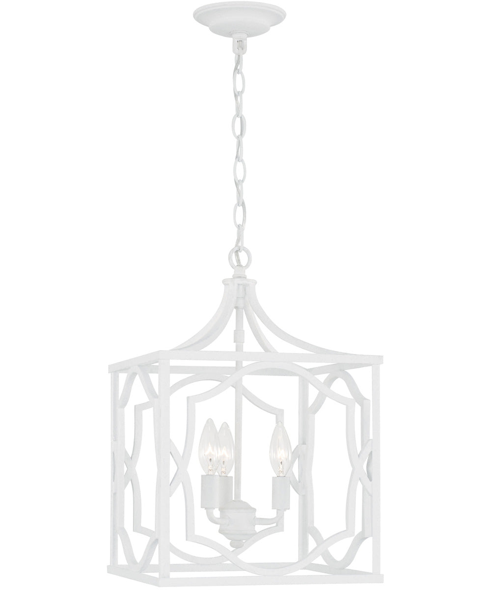 Anna 3-Light Foyer Textured White