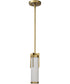 Roselle 1-Light Pendant Natural Brass