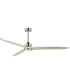 Woodwind 72 inch Solid Wood Blade Fan w LED Satin Nickel