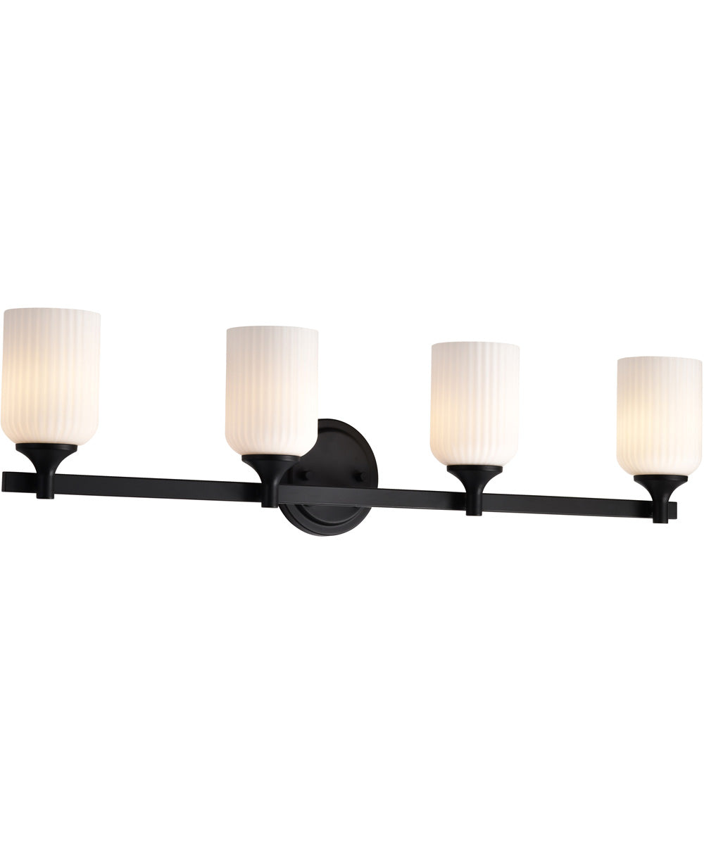 Solara 4-Light Vanity & Wall Matte Black