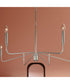 Pilar 6-Light Chandelier Brushed Nickel