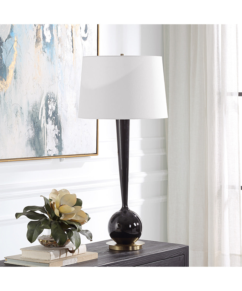 Brielle Polished Black Table Lamp