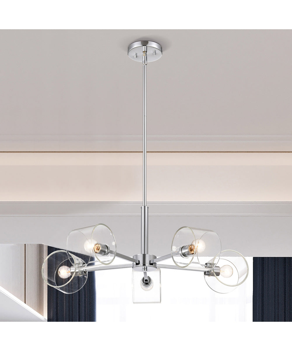 Marlowe 5-Light Chandelier Polished Nickel