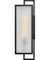 Halden 1-Light Large Wall Mount Lantern in Black