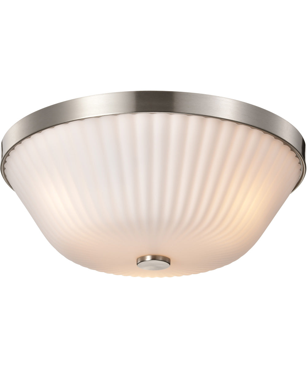 Royale 3-Light Close-to-Ceiling Brushed Nickel