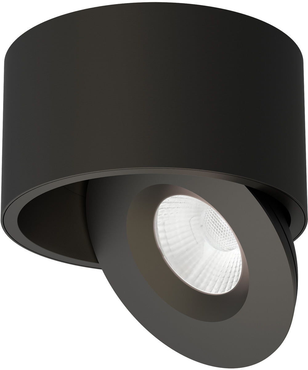 Fulcrum LED Flush Mount w Gimbal Black