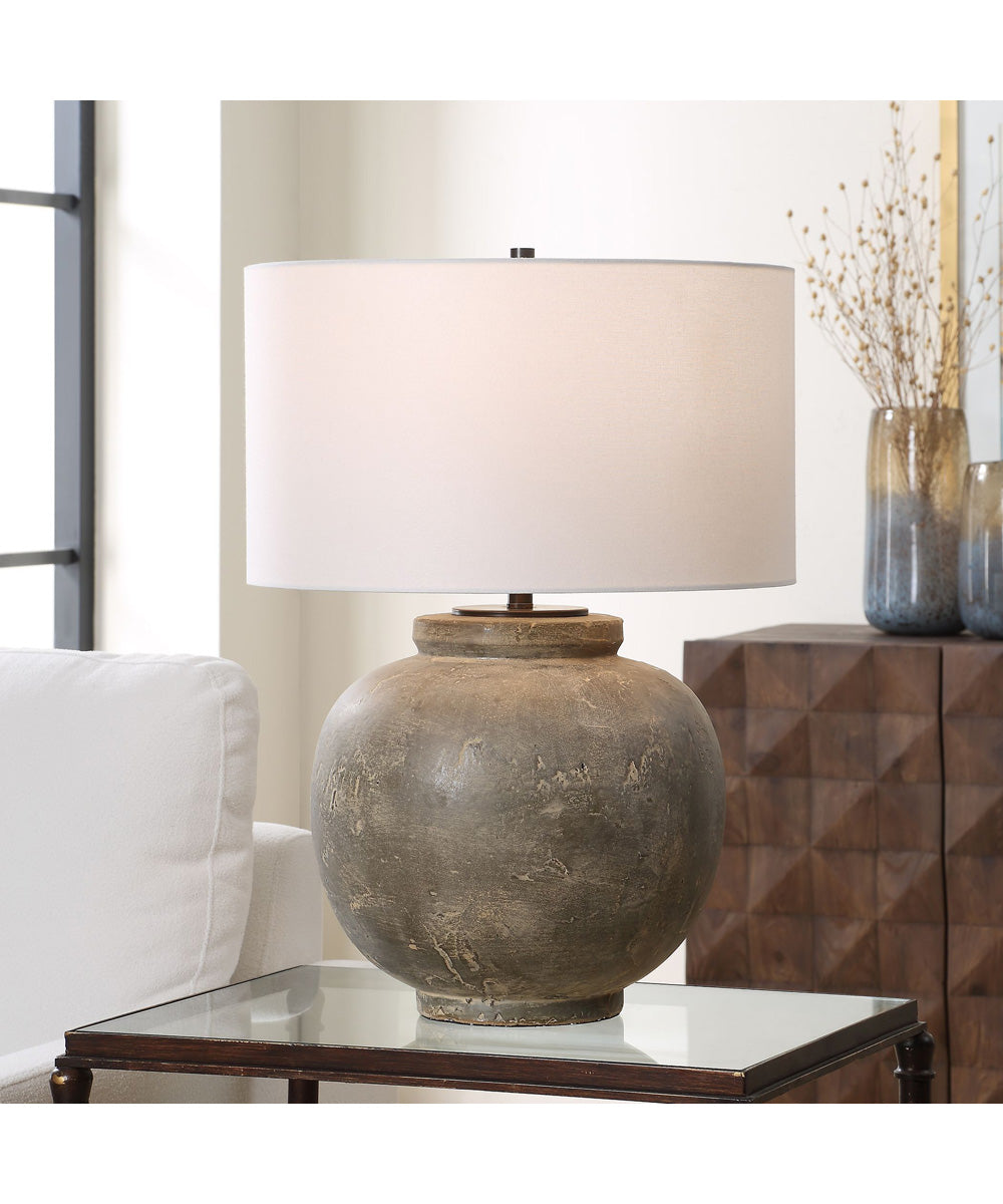 Rock Of Ages Rust Brown Table Lamp