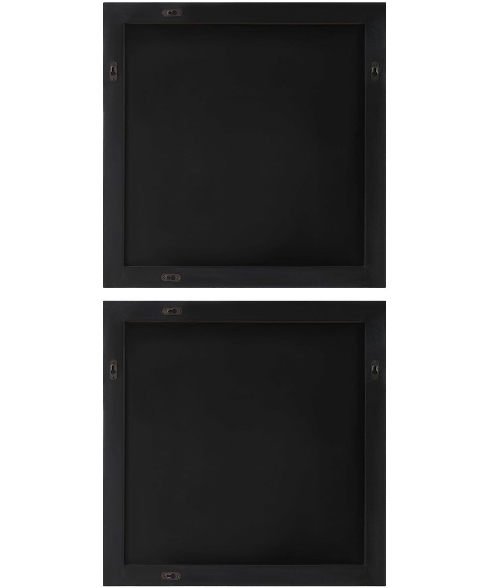 Contours White Wall Decor, Set of 2