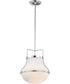 Valdora 1-Light Pendant Polished Nickel
