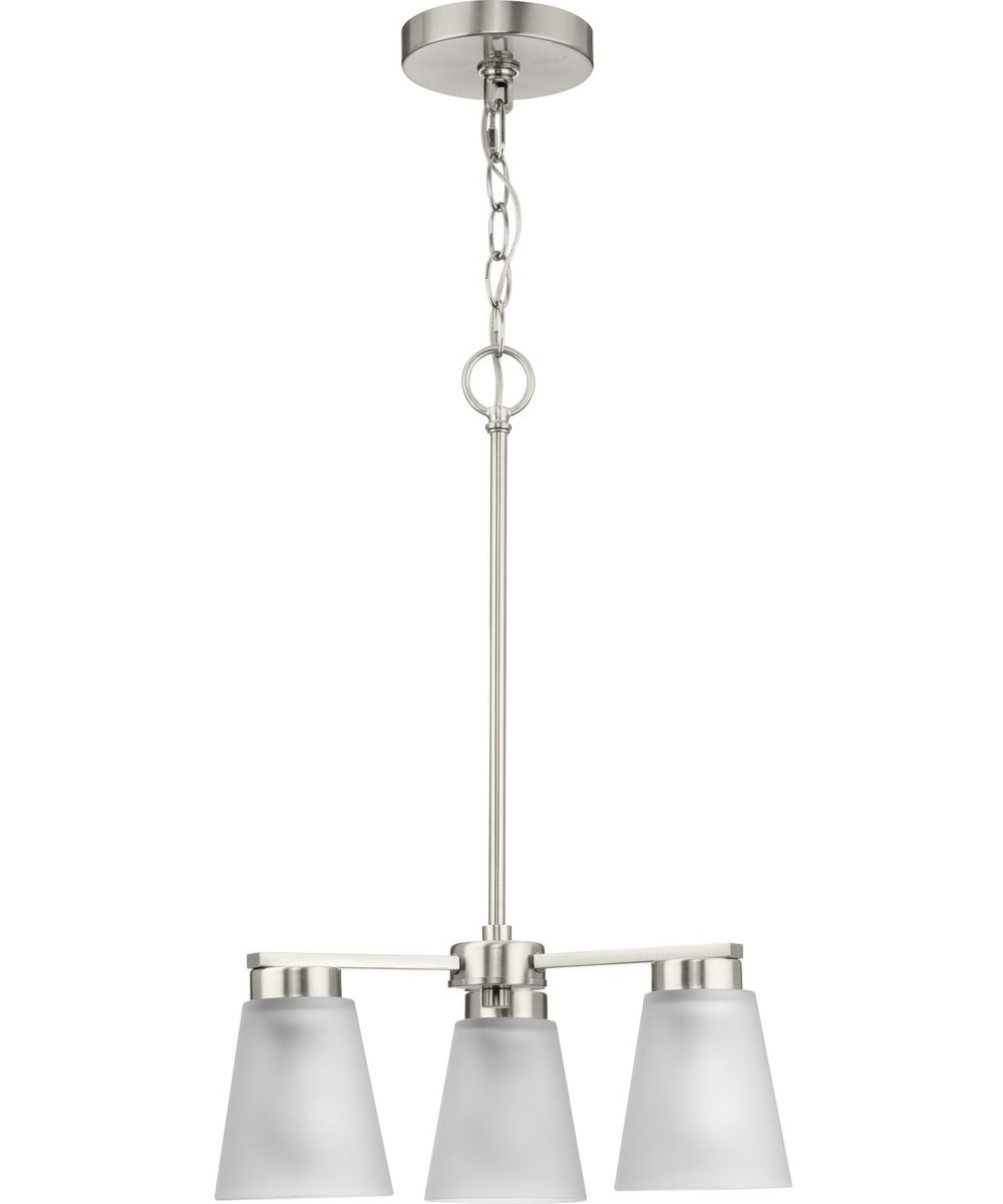 Tanner 3-Light Chandelier Brushed Nickel
