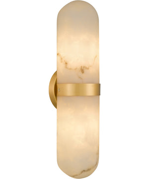 Bree 2-light Wall Sconce Brushed Gold