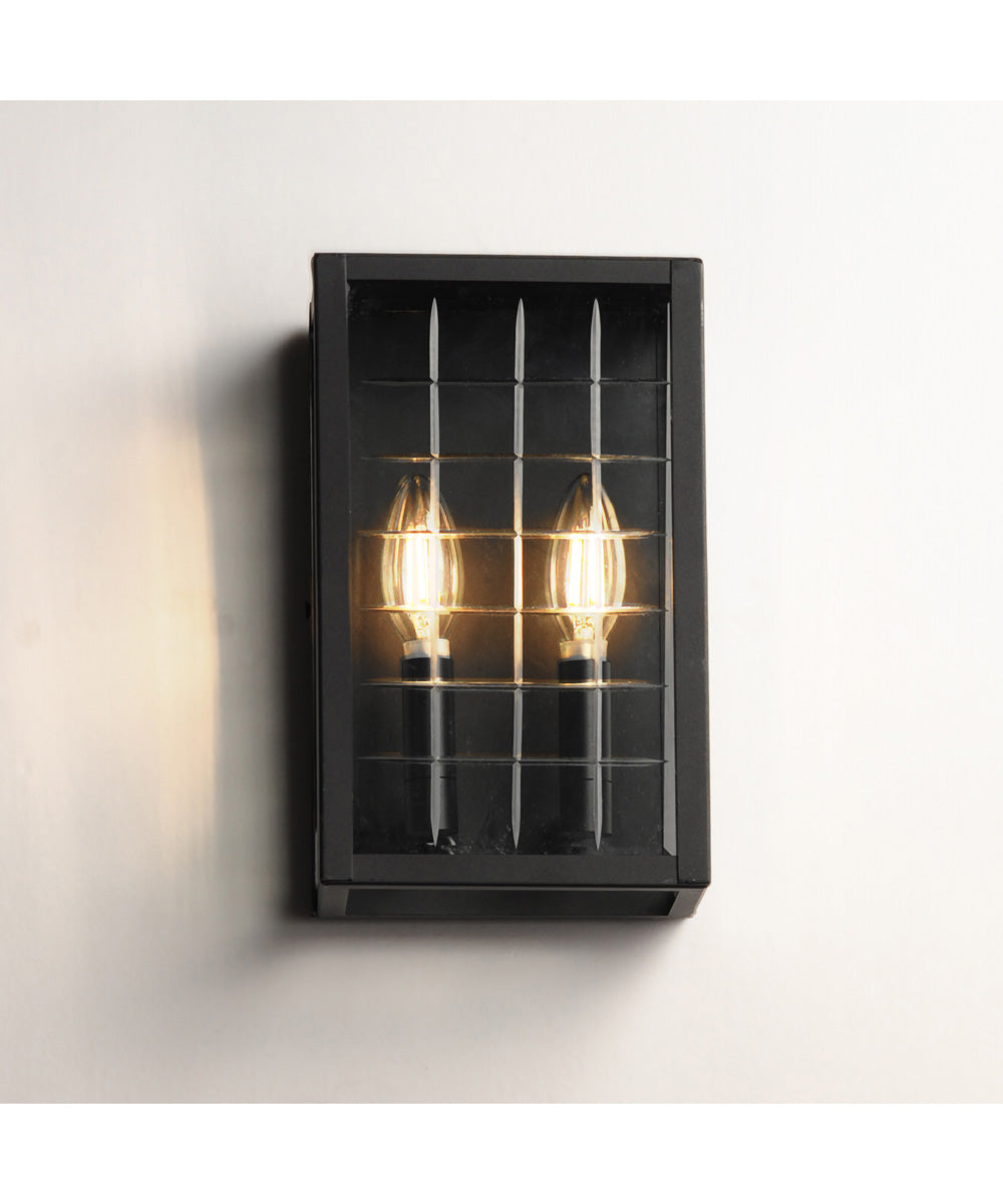 Magnus 2-Light Pocket Sconce Black
