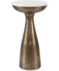 Torin Marble & Brass Drink Table