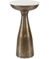 Torin Marble & Brass Drink Table