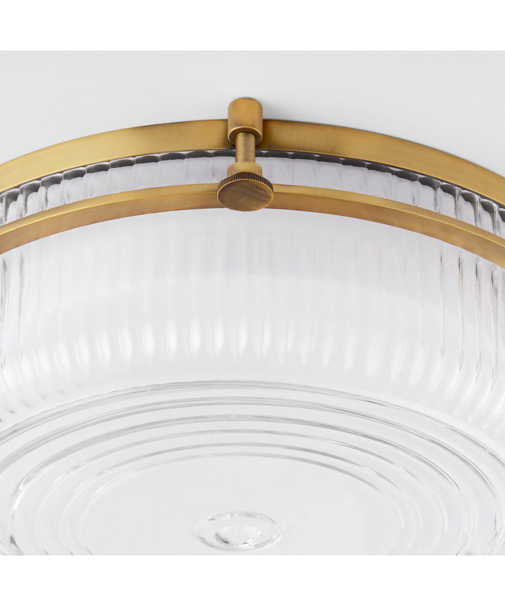 Emory 1-light Ceiling Flush Mount Brushed Brass