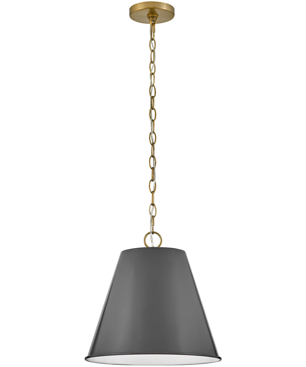 Blake 1-Light Medium Pendant in French Gray