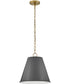 Blake 1-Light Medium Pendant in French Gray