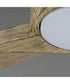 Drifter 52 inch Outdoor Hugger Fan w LED Black / Driftwood
