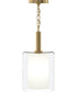 Mack 1-Light Pendant with Layered Glass Shade Brushed Gold