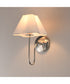 Saxon 1-Light Wall Sconce Polished Nickel