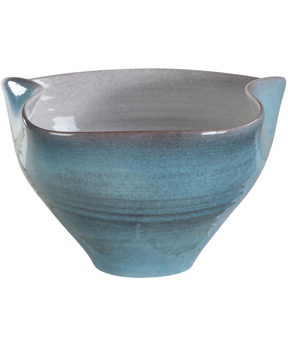 Blue Crest Ceramic Bowl