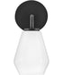 Gio 1-Light Medium Single Light Vanity in Black