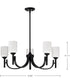 Solara 5-Light Chandelier Matte Black