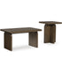 Shawbeck Occasional Table Set Set of 2 Medium Brown