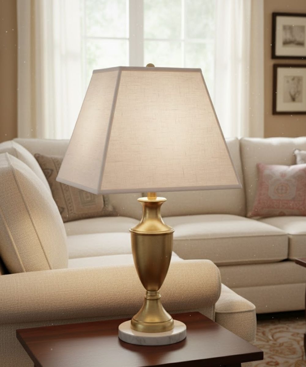 9x16x14 Cream Aberdeen Tapered Square Hardback Lampshade